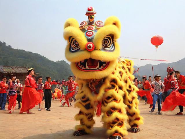 九游体育网站_ 乡村传统舞狮比赛，文化的节奏与运动的激情
